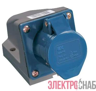 Розетка ОП 32А 220В 2P+PЕ ССИ-123 IP44 IEK PSR11-032-3
