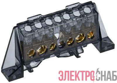 Шина нулевая N в комб. изол. "Стойка" 8х12-3+3-Ч TEKFOR IEK TF-NN20-33-DP-K02
