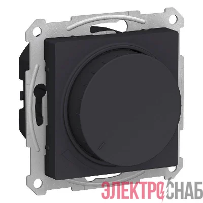 Механизм светорегулятора поворотно-нажимного AtlasDesign 630Вт карбон SchE ATN001036
