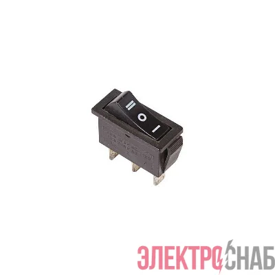 Выключатель клавишн. 250В 10А (3с) "ON-OFF-ON" черн. с нейтралью (RWB-411; SC-791) Rexant 36-2220
