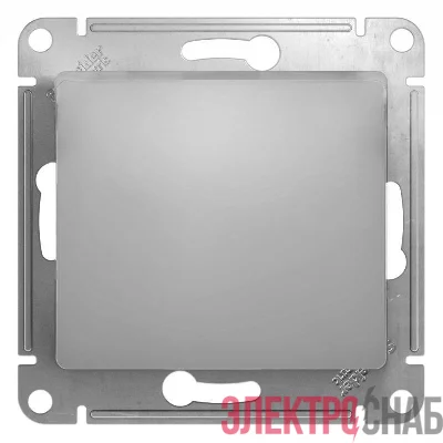 Выключатель 1-кл. СП Glossa 10А IP20 (сх. 1) 10AX механизм алюм. SE GSL000311