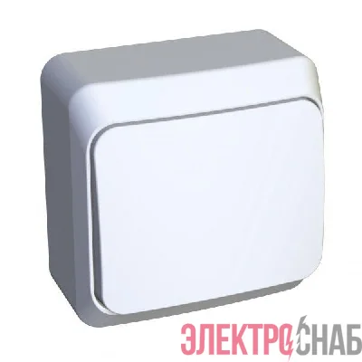 Выключатель кнопочный 1-кл. ОП Этюд 10А бел. SchE KA10-001B