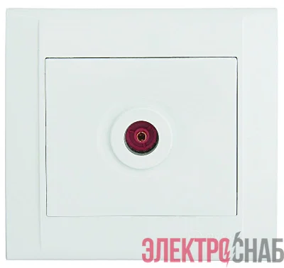 Розетка телевизионная проходная Defne бел. Makel 42001007