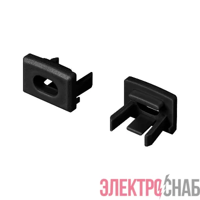 Заглушка PIK-1007 с отверстием пластик (комплект) черн. Arlight 045496