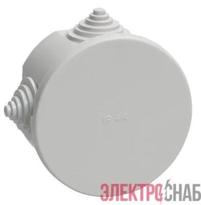 Коробка распаячная ОП 75х40 IP44 KM41237 (4 каб.ввод.) IEK UKO11-075-040-000-K41-44
