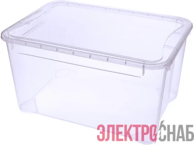 Ящик 555х390х290 46л. "Кристал"  прозрачный crystal 49 crystal 49