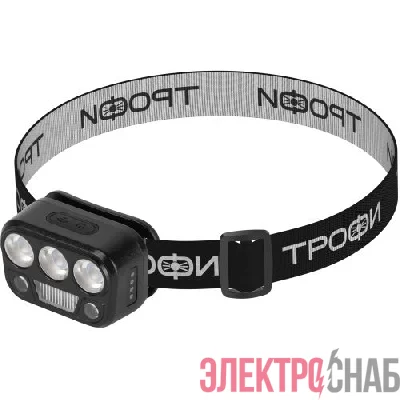 Фонарь светодиодный налобный GA-105 аккумуляторный 3+3+3Вт сенсорное управление 5 режимов Трофи Б0069572