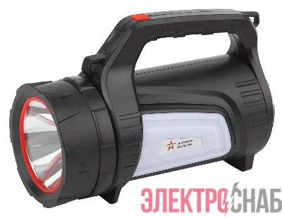 Фонарь-прожектор аккумуляторный Армия России Шмель PA-702 10Вт + боков. свет красн. маяк USB powerbank литиевый Эра Б0033764