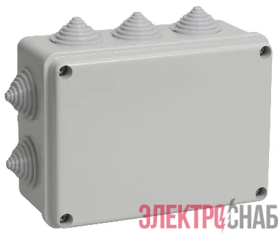 Коробка распаячная ОП 150х110х70 IP44 KM41241 (10 каб.ввод.) IEK UKO10-150-110-070-K41-44