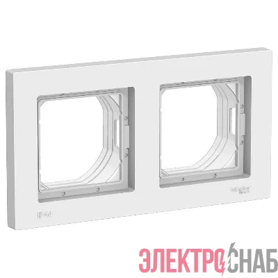 Рамка 2-м AtlasDesign Aqua IP44 бел. SE ATN440102