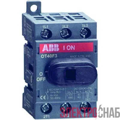 Рубильник 3п OT16 F3 16А (16А AC23) ABB 1SCA104811R1001