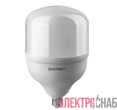 Лампа светодиодная высокомощная 82 909 OLL-T160-90-230-865-E27E40 90Вт 6500К холод. бел. E27/E40 ОНЛАЙТ 82909