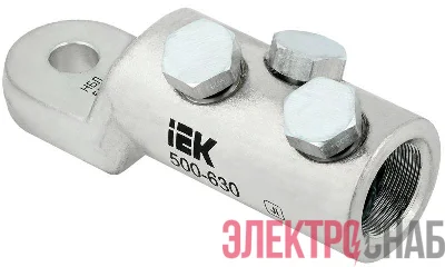 Наконечник болтовой луженый НБЛ 500-630-16/3 35кВ IEK UNB11-500-630-03-35