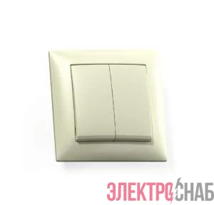 Выключатель 2-кл. СП Селена 10А IP20 С510-379 сл. кость Кунцево 8143