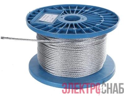 Трос стальной DIN 3055 4мм (уп.200м) Промрукав PR08.3825