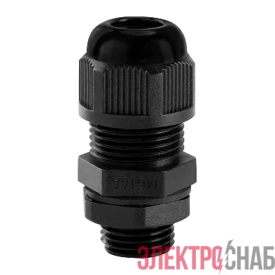 Ввод кабельный MG16 IP68 черн. TOKOV ELECTRIC TKE-MG-16-B