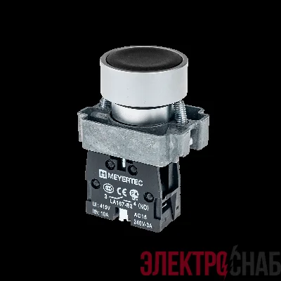 Кнопка плоская черн. 1NO метал. MTB2-BAZ112 ОВЕН 54244