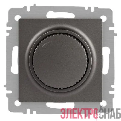 Светорегулятор поворотный СП Accent 6-401-07 600Вт 230В IP20 графит Intro Б0063682