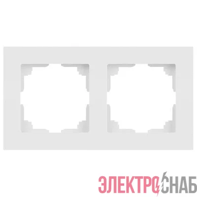 Рамка 2-м СП Accent 6-502-01М бел. матов. Intro Б0063751