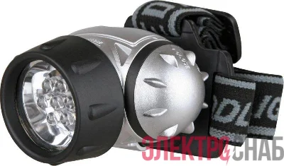 Фонарь налобный LED 5351 (7LED 3 режима; 3хR03 метал.) Ultraflash 10260