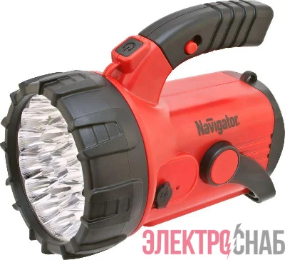 Фонарь-прожектор аккумуляторный кемпинговый 94 960 NPT-SP06-ACCU 23 + 18 + 4LED аккум. 4В 2А.ч. NAVIGATOR 94960