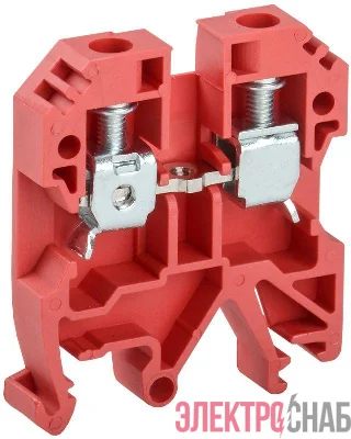 Клемма винтовая КВИ-6кв.мм красн. IEK YZN30-006-K04