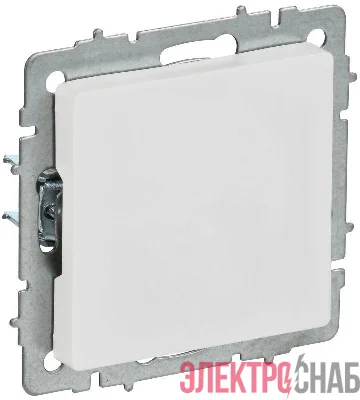 Заглушка BRITE МЗ10-БрАБ с суппортом механизм арктич. бел. IEK BR-PL10-K91