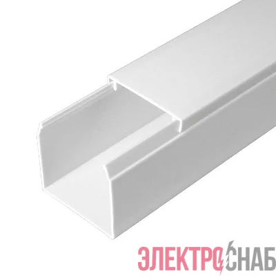 Кабель-канал 40х40 L2000 с двойн. замком бел. Промрукав PR03.0054