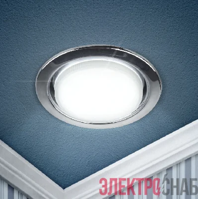 Светильник под GX53 13Вт 220В хром (уп.10шт) KL35 CН-10 /1 ЭРА Б0048948