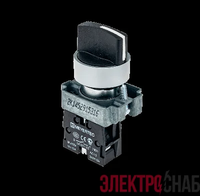 Переключатель короткая ручка черн. 2 положения 1NO с фиксацией метал. MTB2-BDZ112 ОВЕН 54254