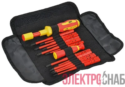 Отвертка динамометрическая с жалами SLIM 14шт ARMA2L 5 IEK A2L5-NS50-T2-14