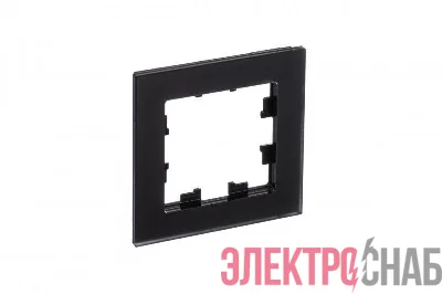 Рамка 1-м AtlasDesign Nature матов. стекло черн. SE ATN331001