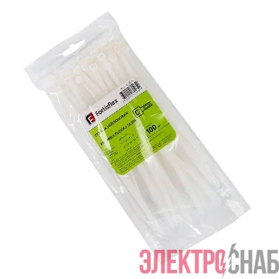 Хомут нейлоновый КСС MULTILOCK 5х200 бел. (уп.100шт) Fortisflex 102305