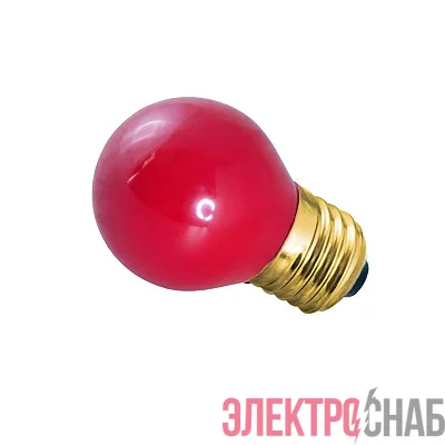 Лампа накаливания BL 10Вт E27 красн. NEON-NIGHT 401-112