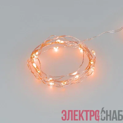 Гирлянда светодиодная ARD-DEW-HOME-2000-CLEAR-20LED-STD Orange 3V Battery Pack IP20 Ardecoled 048702