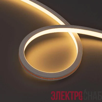 Лента светодиодная MOONLIGHT-TOP-X320-13х12mm 24V Warm 3000К 5Вт/м IP67 sauna wire x1 вывод вниз герметичная (уп.5м) Arlight 051125