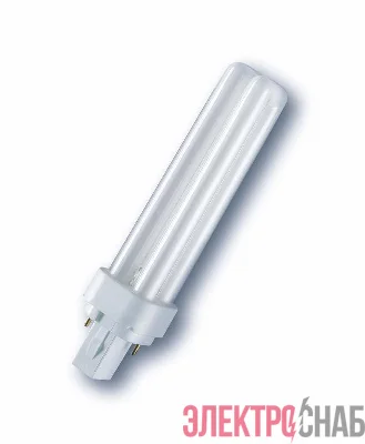 Лампа люминесцентная компакт. DULUX D/E 18W/830 G24q-2 OSRAM 4050300327211