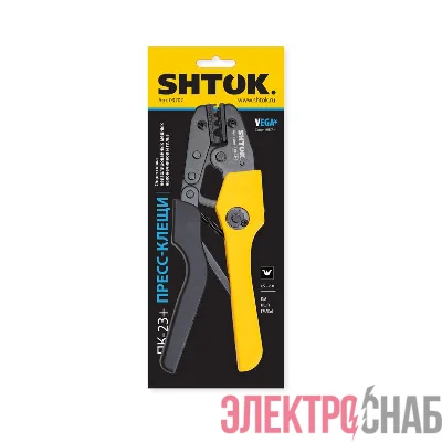 Пресс-клещи ПК-23+ матрица профиль клиновидный 0.5-10.0кв.мм (03707) SHTOK 376214