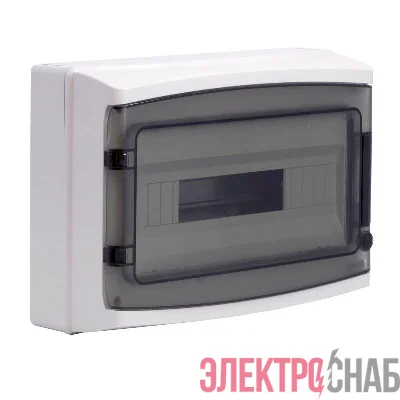 Щиток настенный 18мод. IP65 с дверцей с клеммн. блоком 63А сер. DKC RB18W6TGD