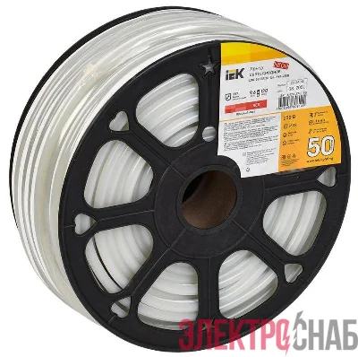 Лента светодиодная "неон" LSR-2835R120-9.6-IP67-220В (уп.50м) IEK LSR5-6-120-67-0-50