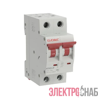 Выключатель автоматический модульный 2п B 2А 4.5кА YON макс (YON max) MD63S YON MD63S-2PB2