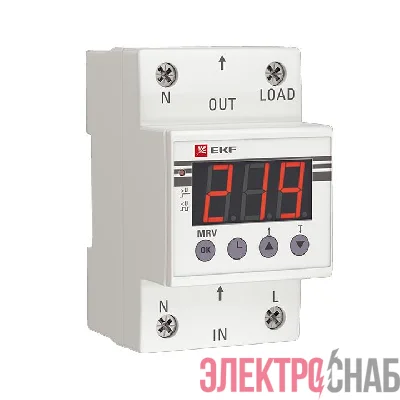 Реле напряжения с дисплеем MRV 63А PROxima EKF MRV-63A