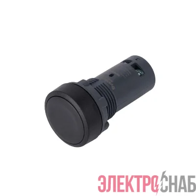 Кнопка моноблочная SB7 22мм с возвратом пластик 1НО IP65 черн. SE SB7NA21