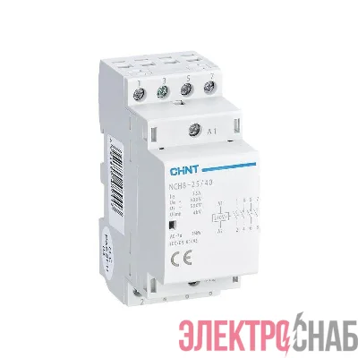 Контактор модульный NCH8-25/40 25А 4НО AC 220/230В 50Гц (R) CHINT 256089