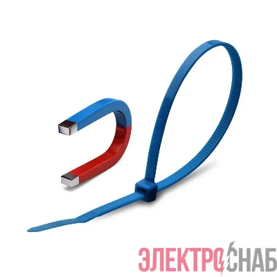 Хомут кабельный КСС "Magnetic" 4х200 син. (уп.100шт) Fortisflex 87103