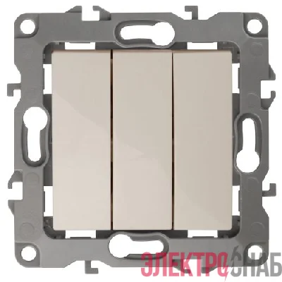 Выключатель 3-кл. СП Эра12 12-1107-02 10А IP20 250В 10AX механизм сл. кость Эра Б0014670