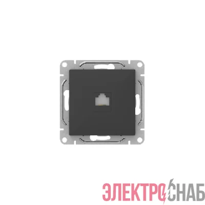 Розетка компьютерная СП Эпика RJ45 кат.5 механизм черн. EKF UP1-SOB-RJ45-5