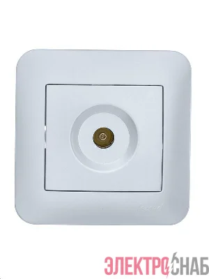 Розетка телевизионная оконечная TV СП ASTI IP20 в сборе жемчуж./бел. перламутр. LEZARD 7081-3030-130