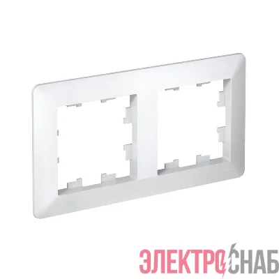 Рамка 2-м AtlasDesign Air бел./дым. бел. SE ATN220102
