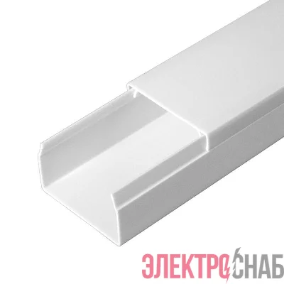 Кабель-канал 40х25 L2000 с двойн. замком бел. Промрукав PR.0540251